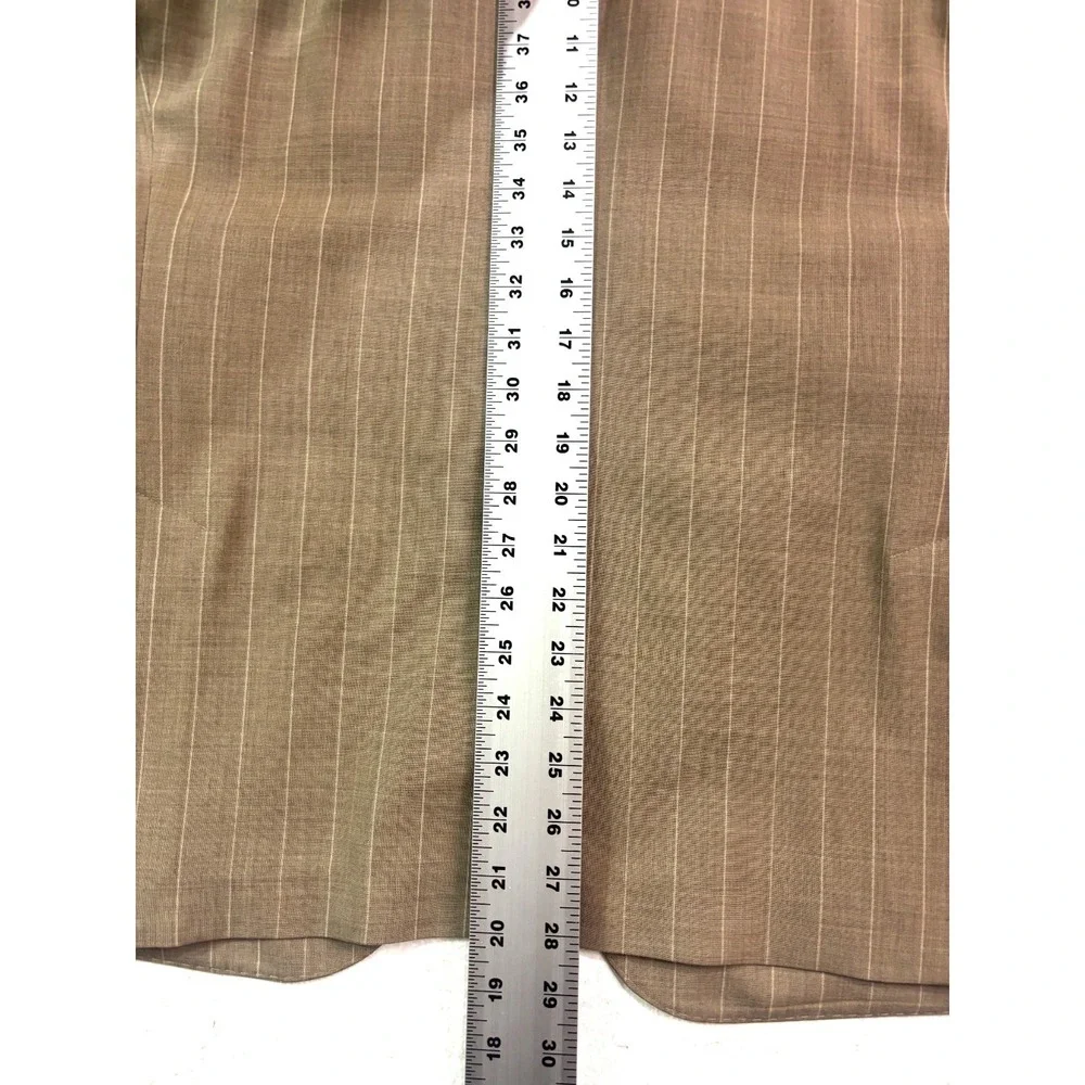 NEW Bonobos 44S Tan Chalk Stripe Jetsetter Unstructured Blazer Jacket Sport Coat